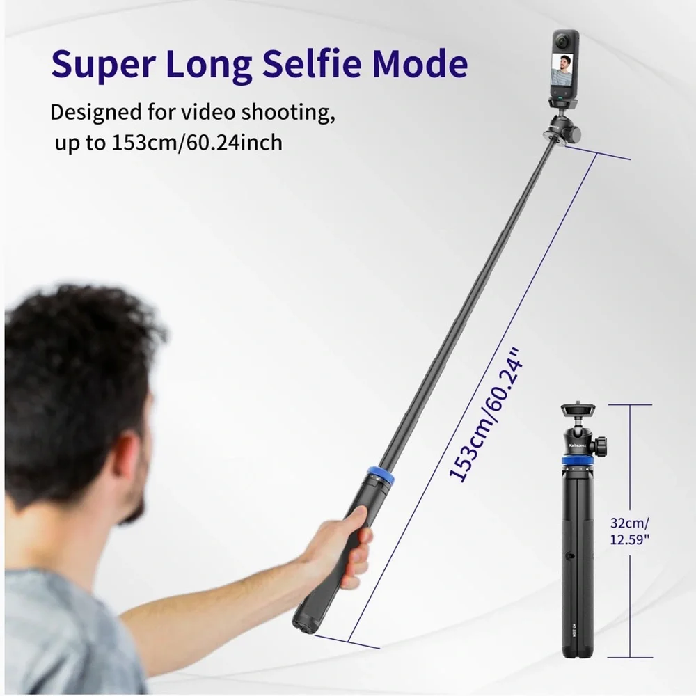 NEW! Lightweight Camera Tripod Stand for GoPro Selfie Stick 62